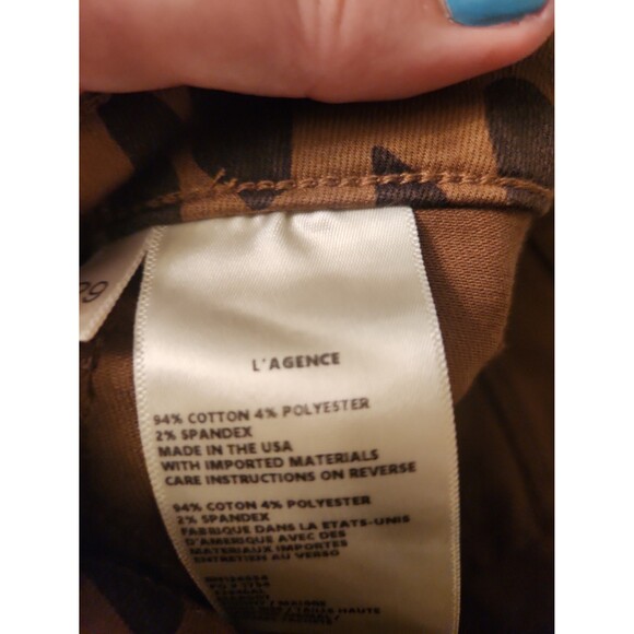 L'Agence Margot Leopard-Print Skinny Ankle Jeans Size 29 US 8 - Picture 3 of 7